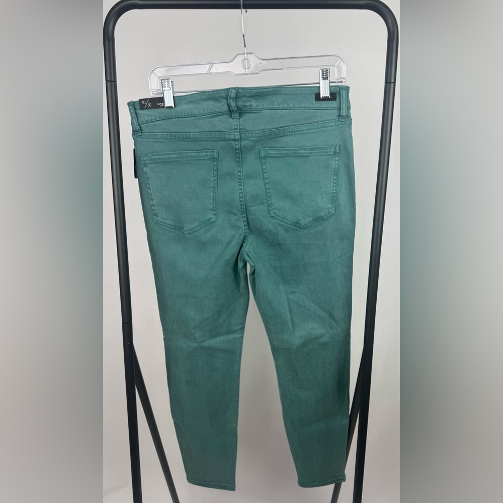Liverpool LA Ankle Skinny Petite 10/30 Green Stretch Jeans Pants NWT - Picture 3 of 6
